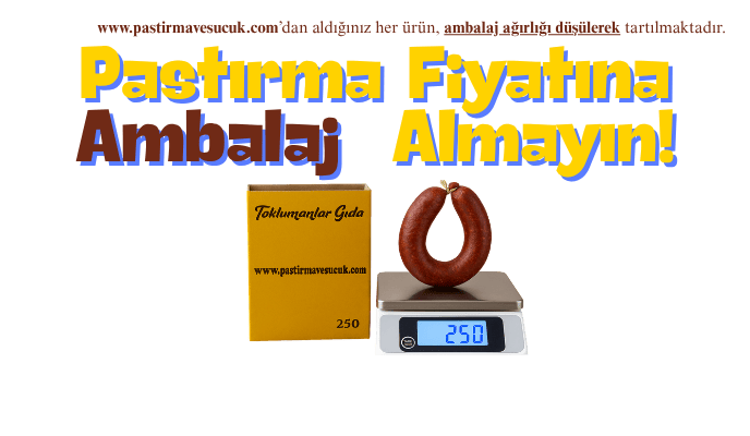 Ambalaj Ağırlığına Ürün Fiyatı Ödemezsiniz