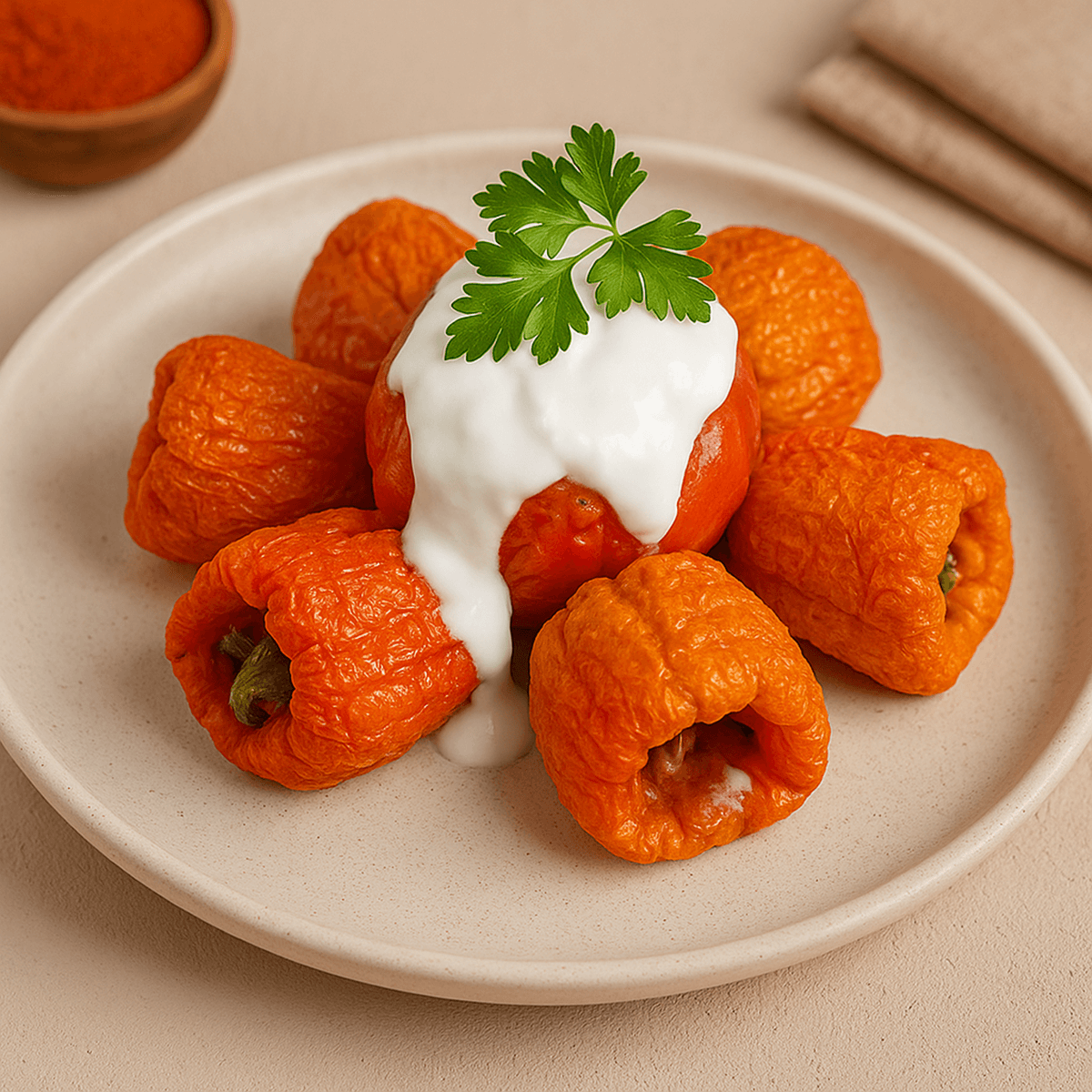 Gün Kurusu Dolmalık Biber 1 İp (Düzüm)