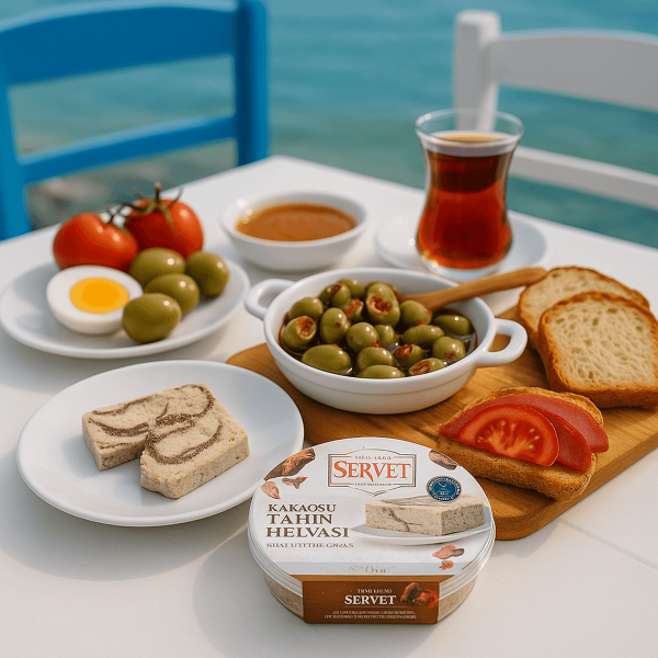 Kakaolu Tahin Helvası- Hurma Suyu ile Tatlandırılmış (400 Gram)